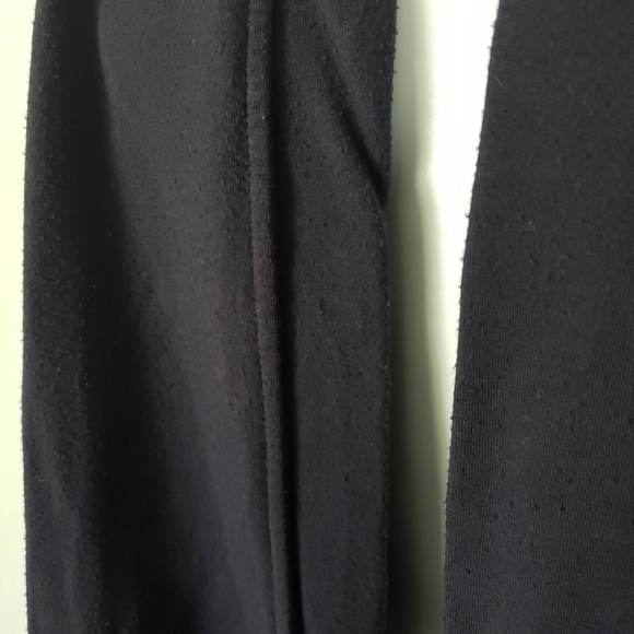 Theory Medium Navy Blue Draped Front Cardigan Quarter Sleeve Soft Cozy Sweater - Picture 6 of 8